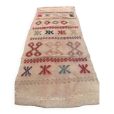 Old Turkish narrow Kilim Runner 114x50 cm shabby chic, vintage kelim