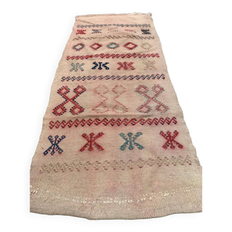 Ancien chemin de Kilim étroit turc 114x50 cm shabby chic, kelim vintage