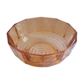 Saladier en verre rose