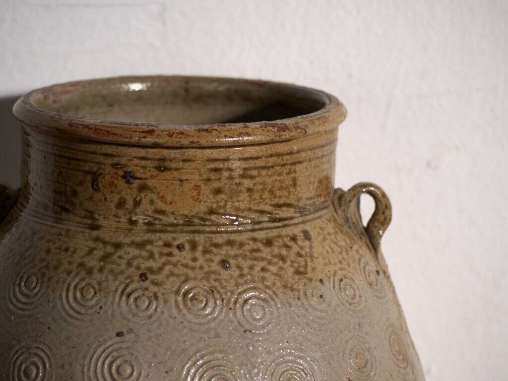 Vase ancien chinois en grès émaillé – Chine, vers 1900