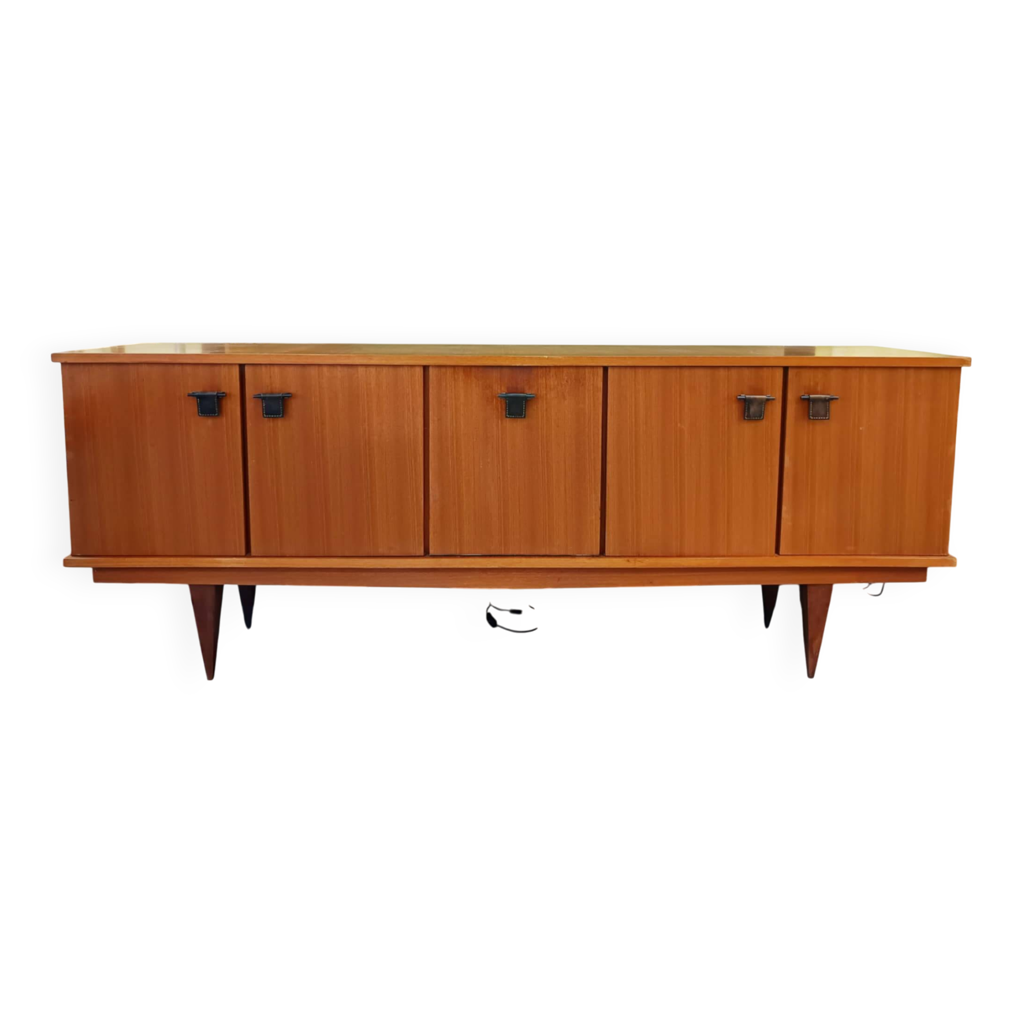 Enfilade pieds compas et cuir par Malora 1955