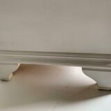 Chest of drawers 4 drawers relooke patina lacque metal buttons