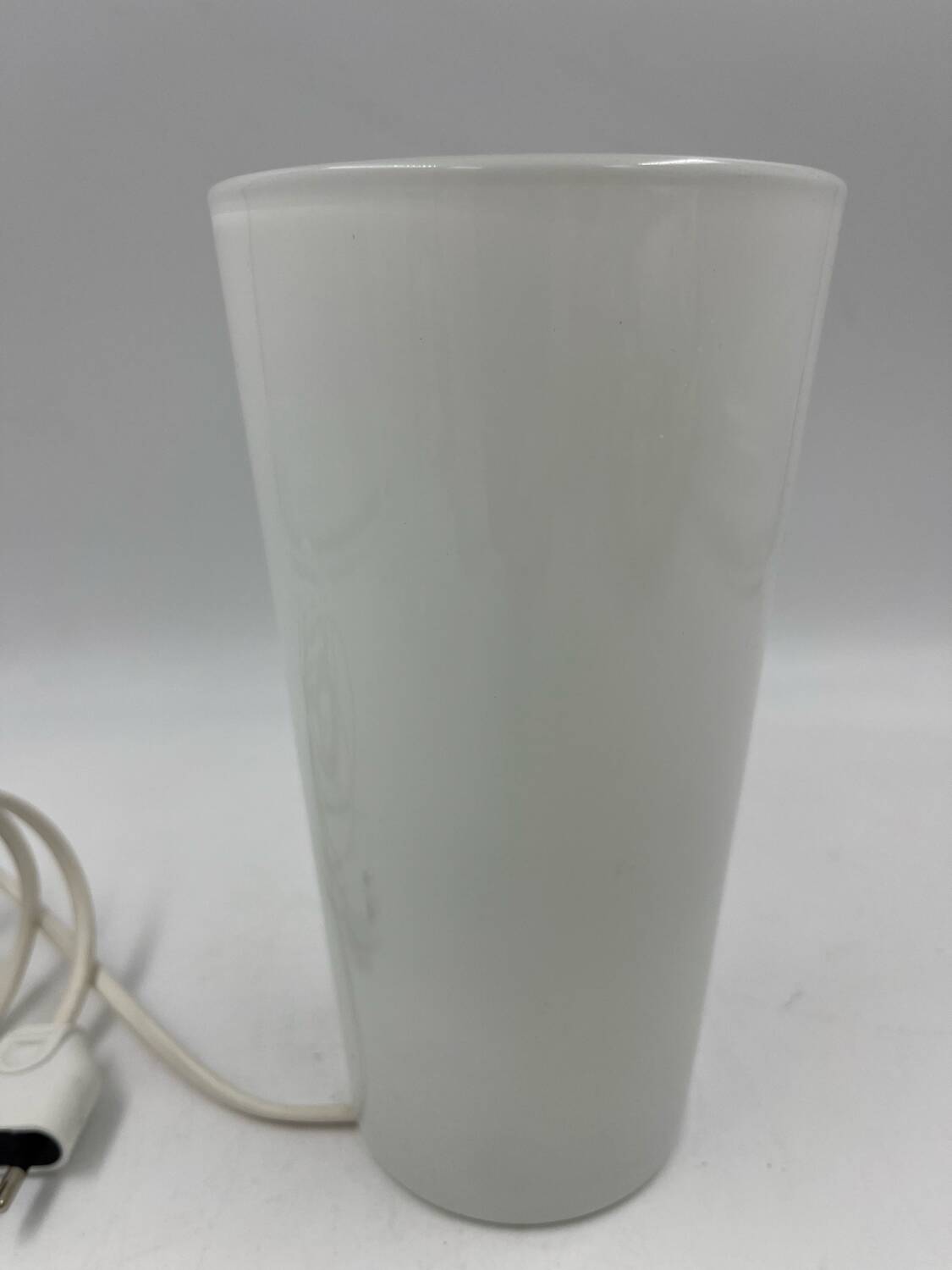 Milk glass table lamp.
