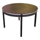 Contemporary round extendable Scandinavian dining table in wenge 1990