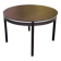 Contemporary round extendable Scandinavian dining table in wenge 1990