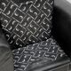 Large black leather armchair, France, 1980s