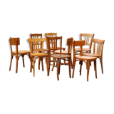 Lot 9 chairs bistro mixed 40-60 years