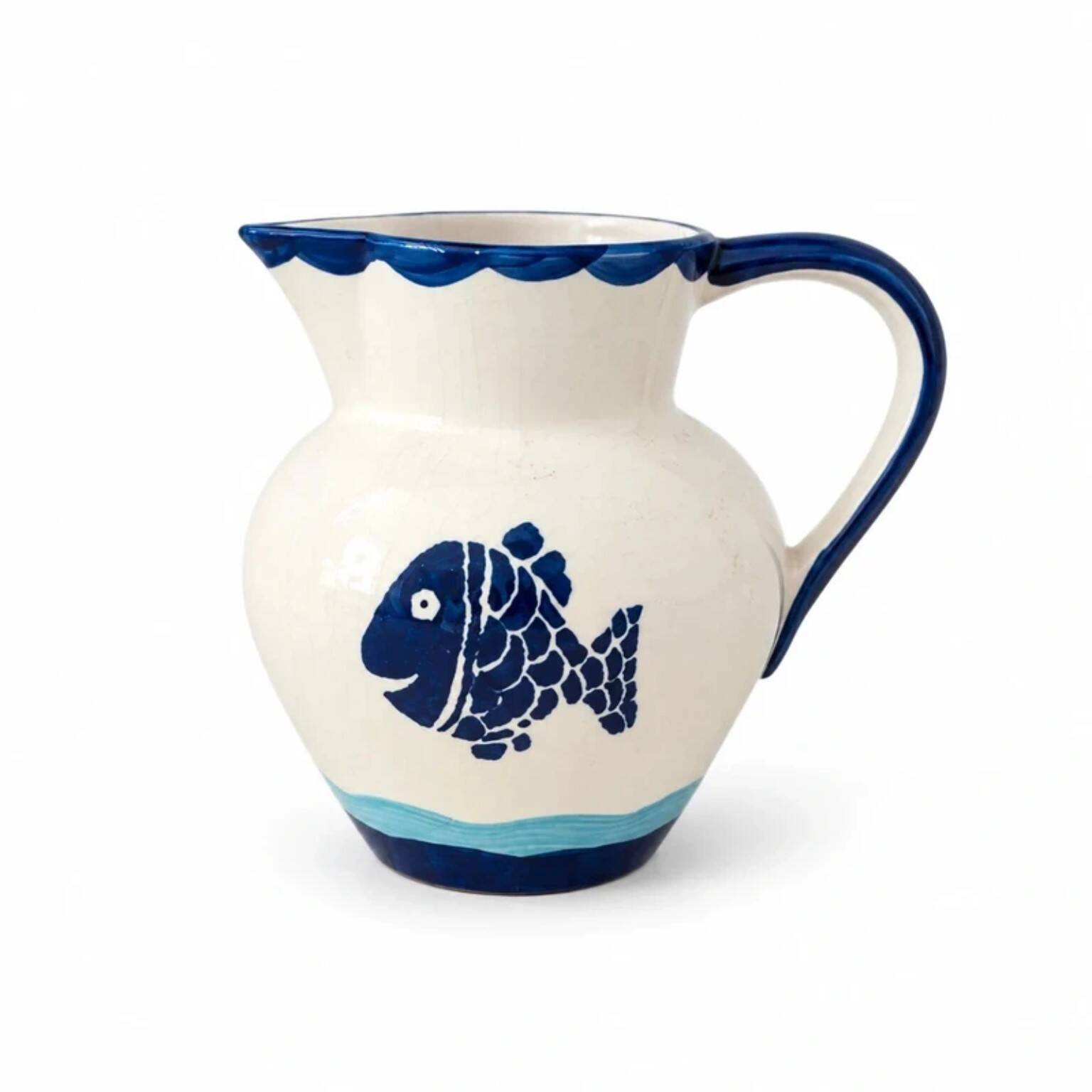 Vintage ceramic jug hand-painted – Portugal
