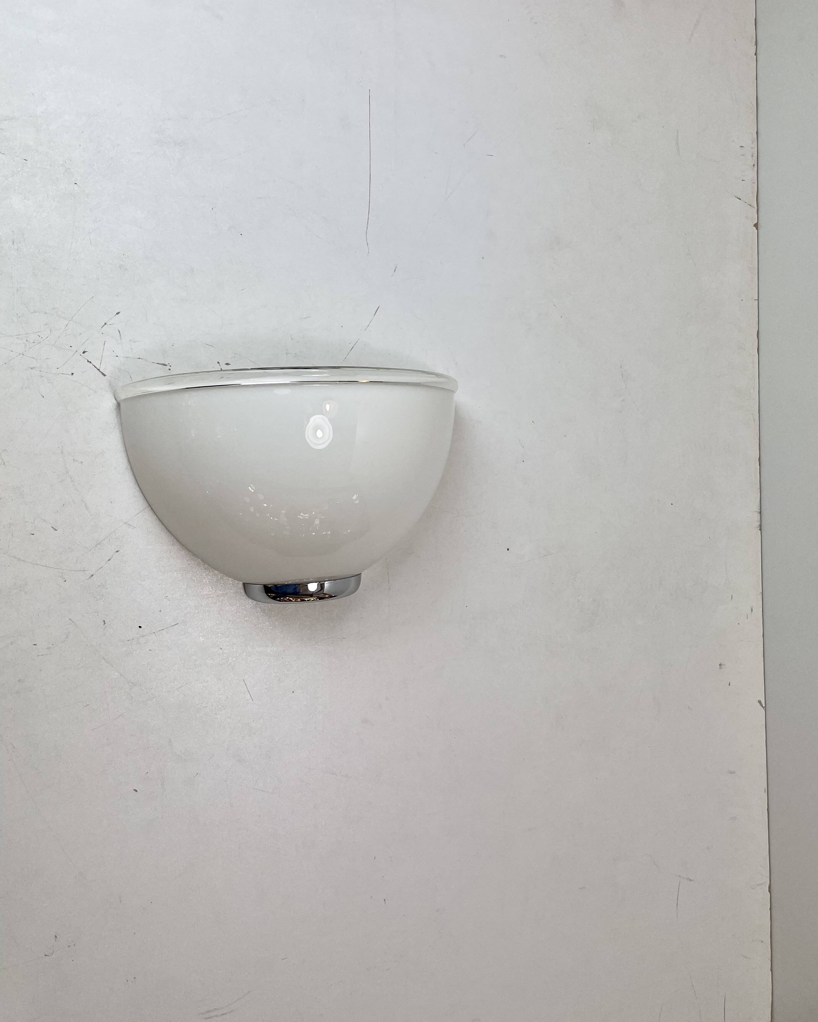 Pair of Onfale Wall Lamps Designed by L. Vistosi for Artemide, Italy, 1990s