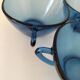 set of three blue Vereco cups