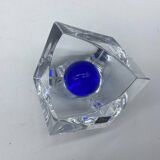 Daum France 🇫🇷 blue ball ashtray / pocket emptier