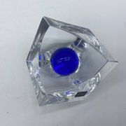 Vide poche / cendrier Daum France 🇫🇷 boule bleue