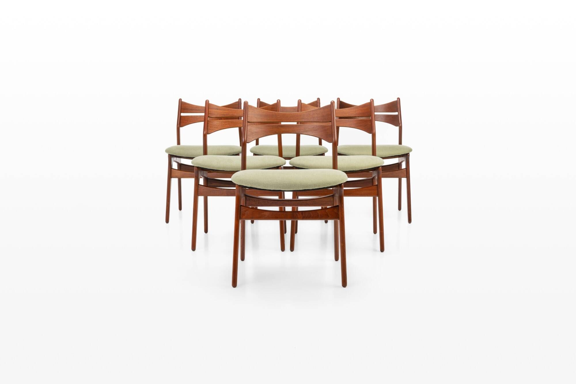 Vintage Dining Chairs by Erik Buch for Christian Christensen Møbelfabrik, 1960s, Set of 6