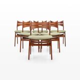 Vintage Dining Chairs by Erik Buch for Christian Christensen Møbelfabrik, 1960s, Set of 6