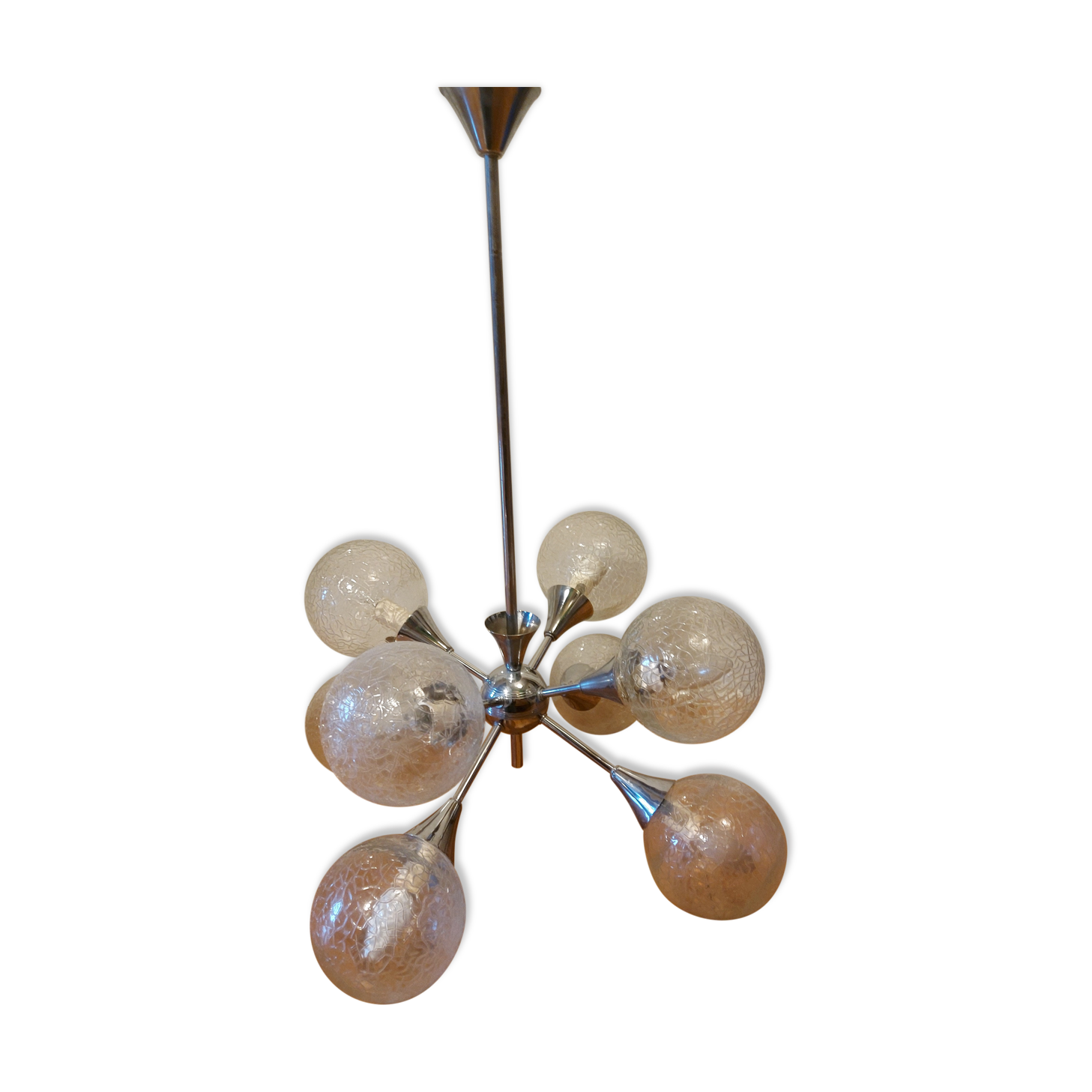 Vintage sputnik chandelier 70'S , 8 lights