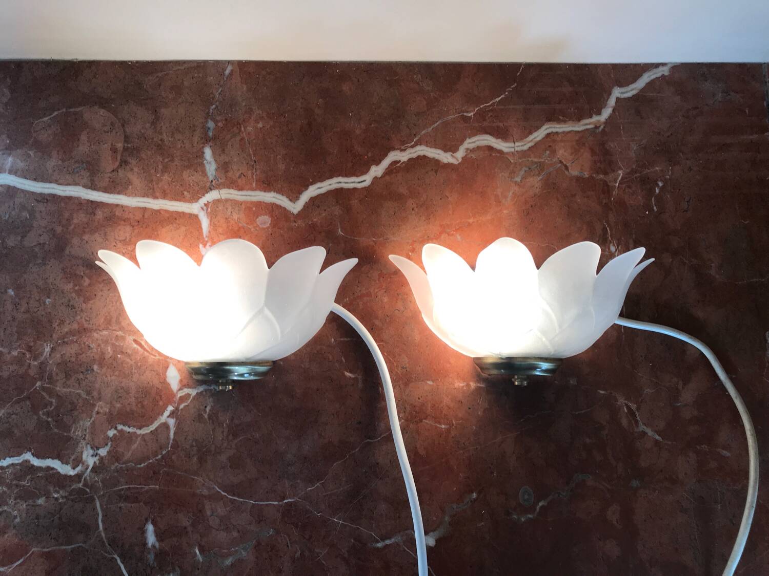 Pair of mathias wall lights