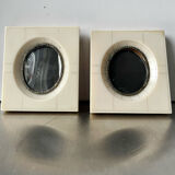 Pair vintage bakelite frames 14.5 cm x 12.5 cm