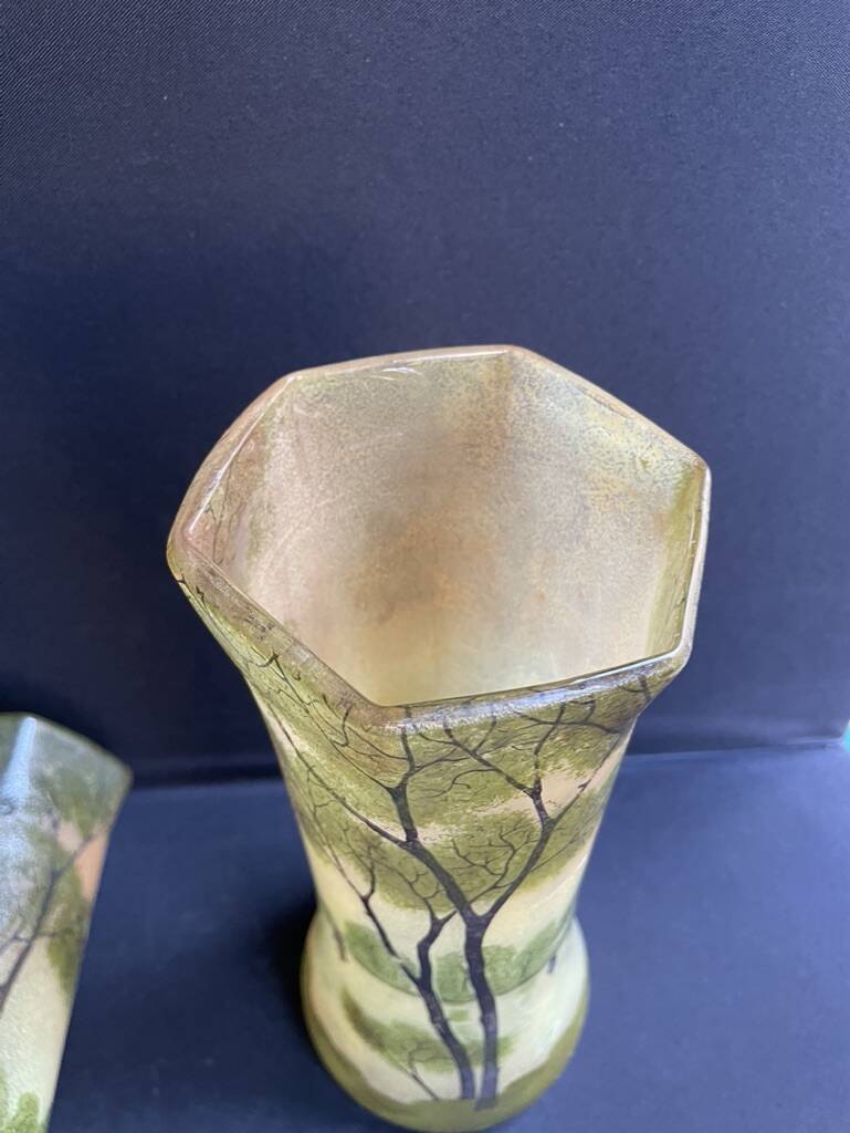 Pair of FT Legras Toul vases – 19th century