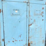 Vintage metal industrial wardrobe