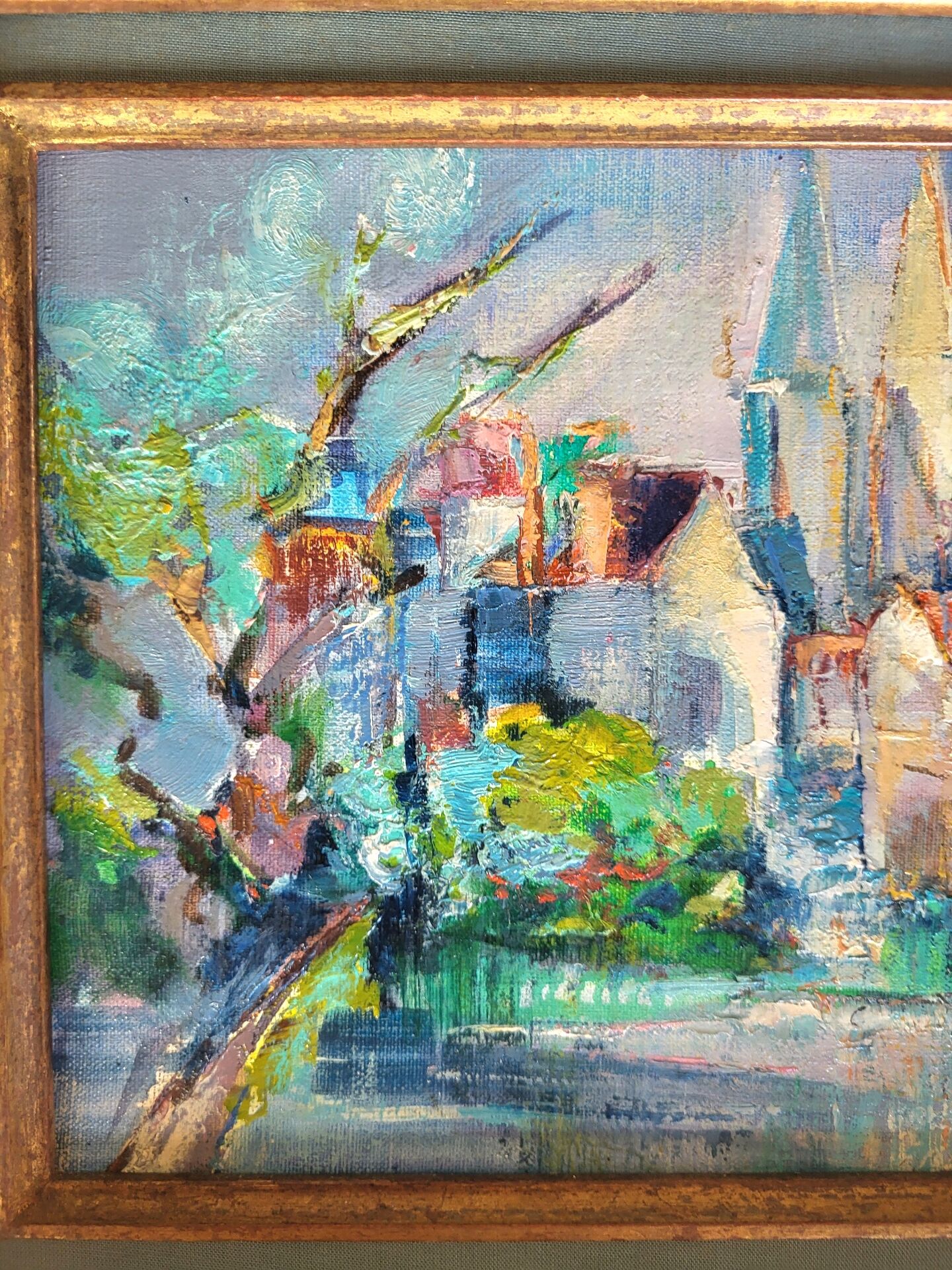 Oil on canvas Post-Impressionist by Iris Raquin