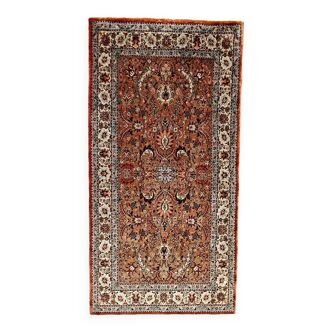 Persian Ghoum (or Goum, koum) carpet in natural silk