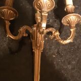 Paire d'appliques en bronze