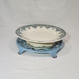Cake display in earthenware of Choisy le Roi model Bordeaux