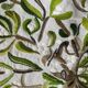 Hand-embroidered tablecloth on rectangular thread canvas