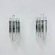 German crystal rod sconces from Kinkeldey, 1970s, set of 2