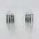 German crystal rod sconces from Kinkeldey, 1970s, set of 2