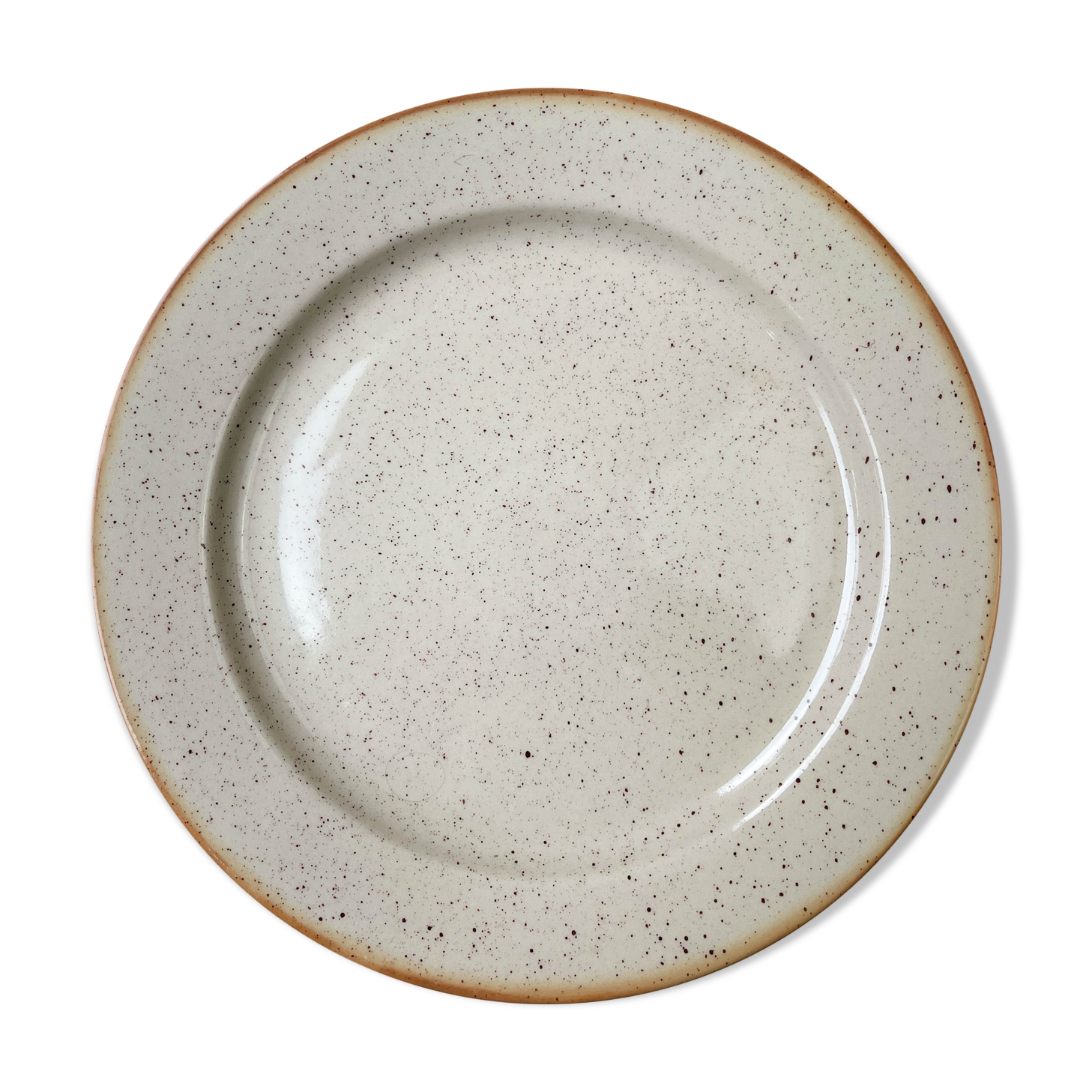 Round dish in tulowice speckled sandstone