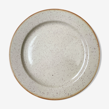 Round dish in tulowice speckled sandstone