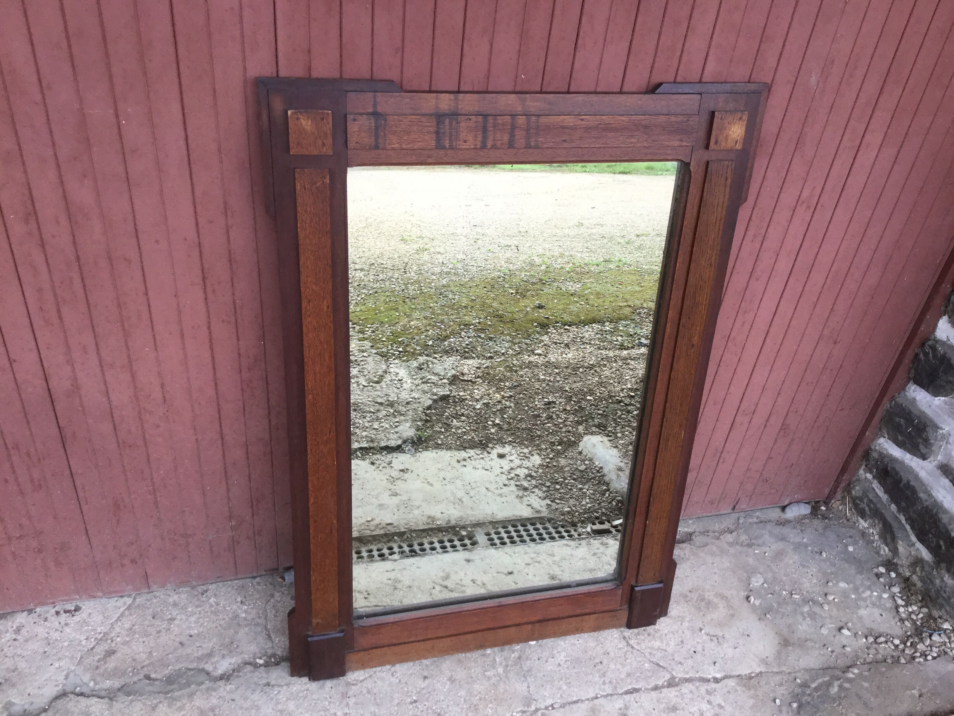 Wooden mirror 74x103cm