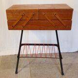 Scoubidou sewing basket