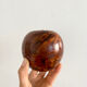 Apple-shaped cedar jewelry box