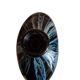 vase oblong larochére noire et bleu avec  XX siècle