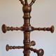 Faux bamboo standing coat rack, 1970s