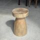 Stool, side table, end table in natural solid mango wood.