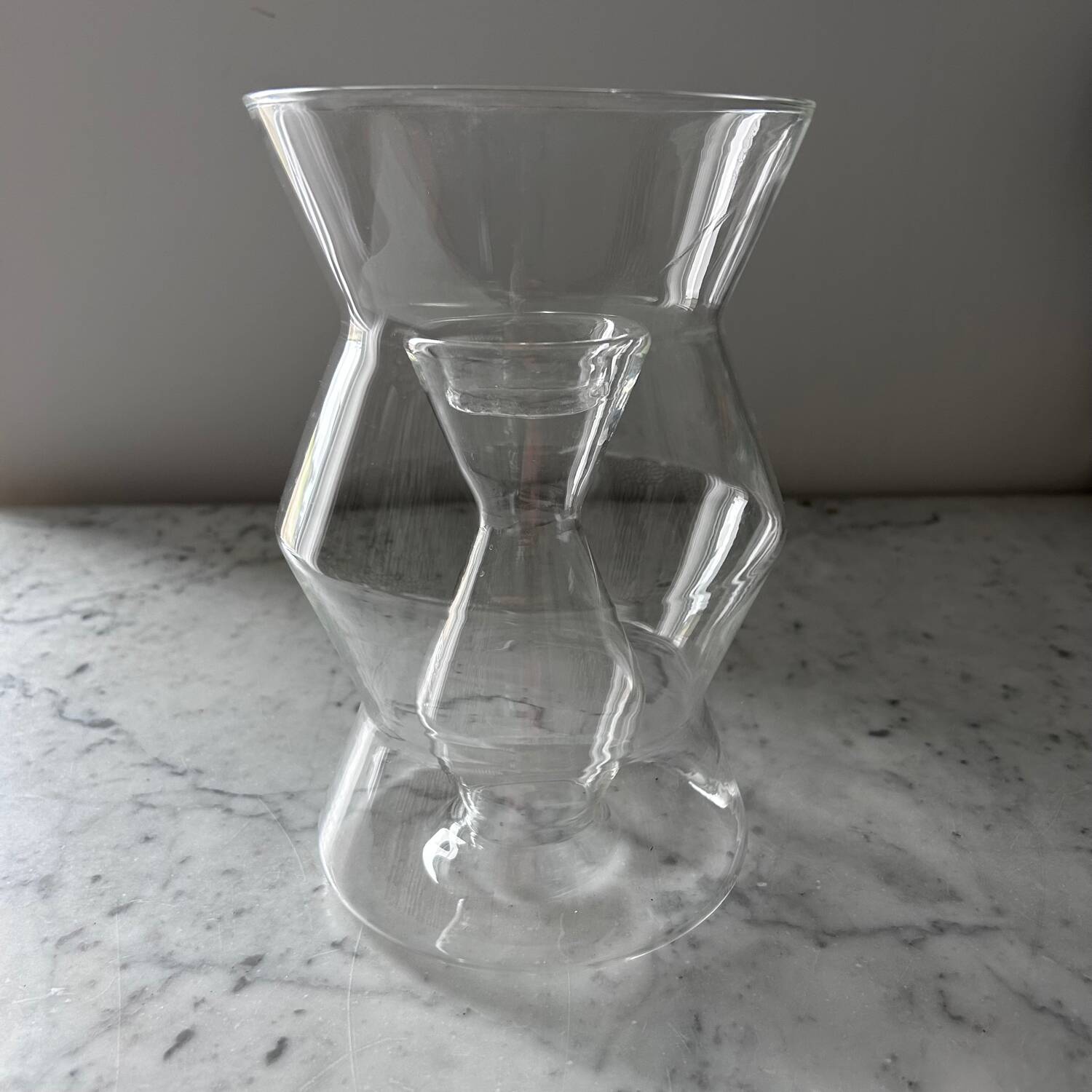 Habitat designer glass candle holder