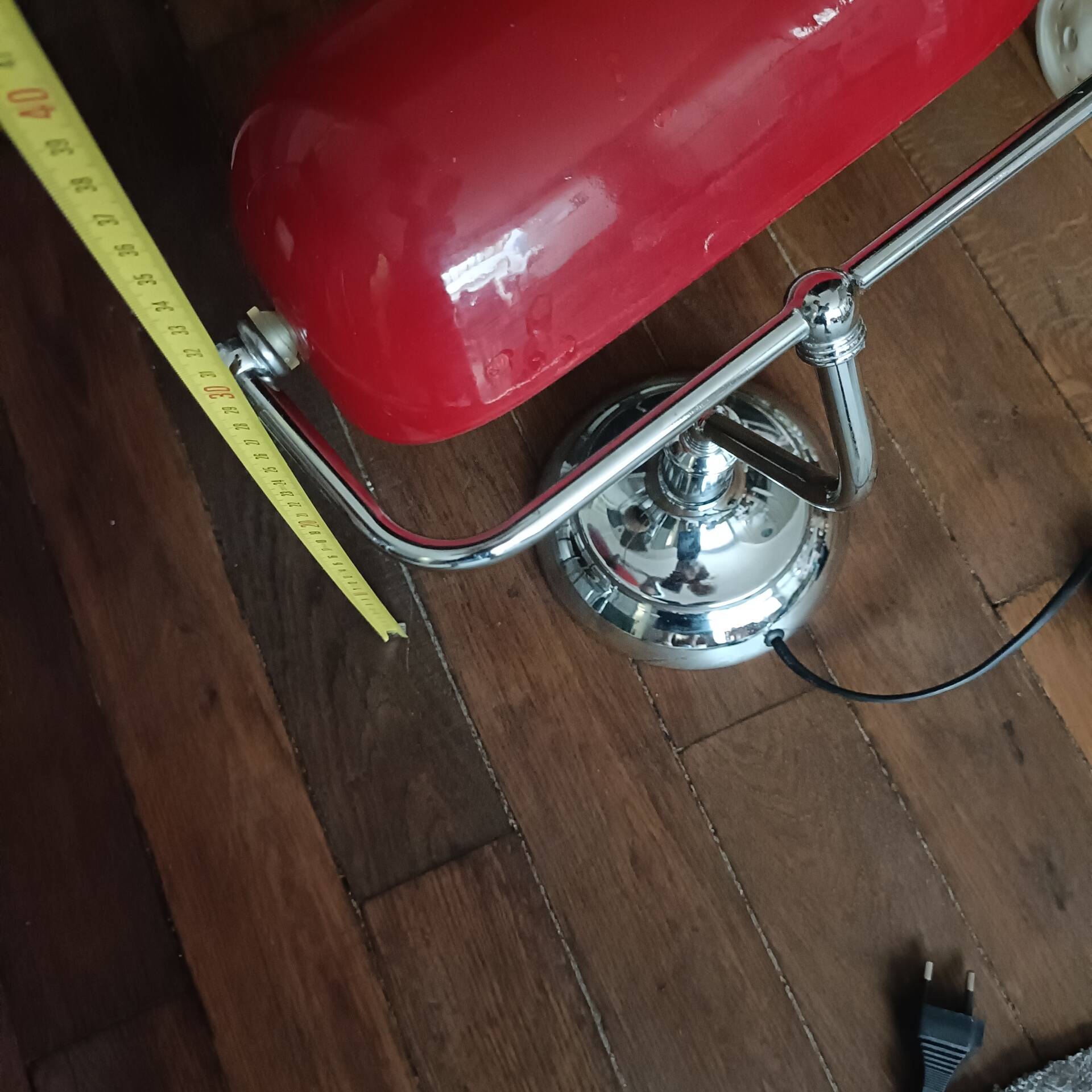 Vintage banker’s lamp, notary