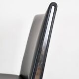 Kastrup chairs  In Black leather, Model CH401 By Hans J. Wegner  Made By Carl Hansen & Søn