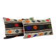 Set of 2 vintage kilim cushion covers 30x61 cm