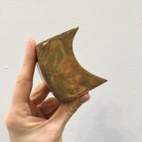 Pair of bronze candle holders by Monique Gerber
