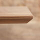 Solid walnut dining table on brass center base