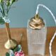 Vintage glass globe table lamp or portable lamp