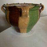 Cache-pot jardinière en terre vernissée Sud Ouest