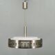 Space Age UFO Chandelier, Metal and Glass, Czechoslovakia 1970s