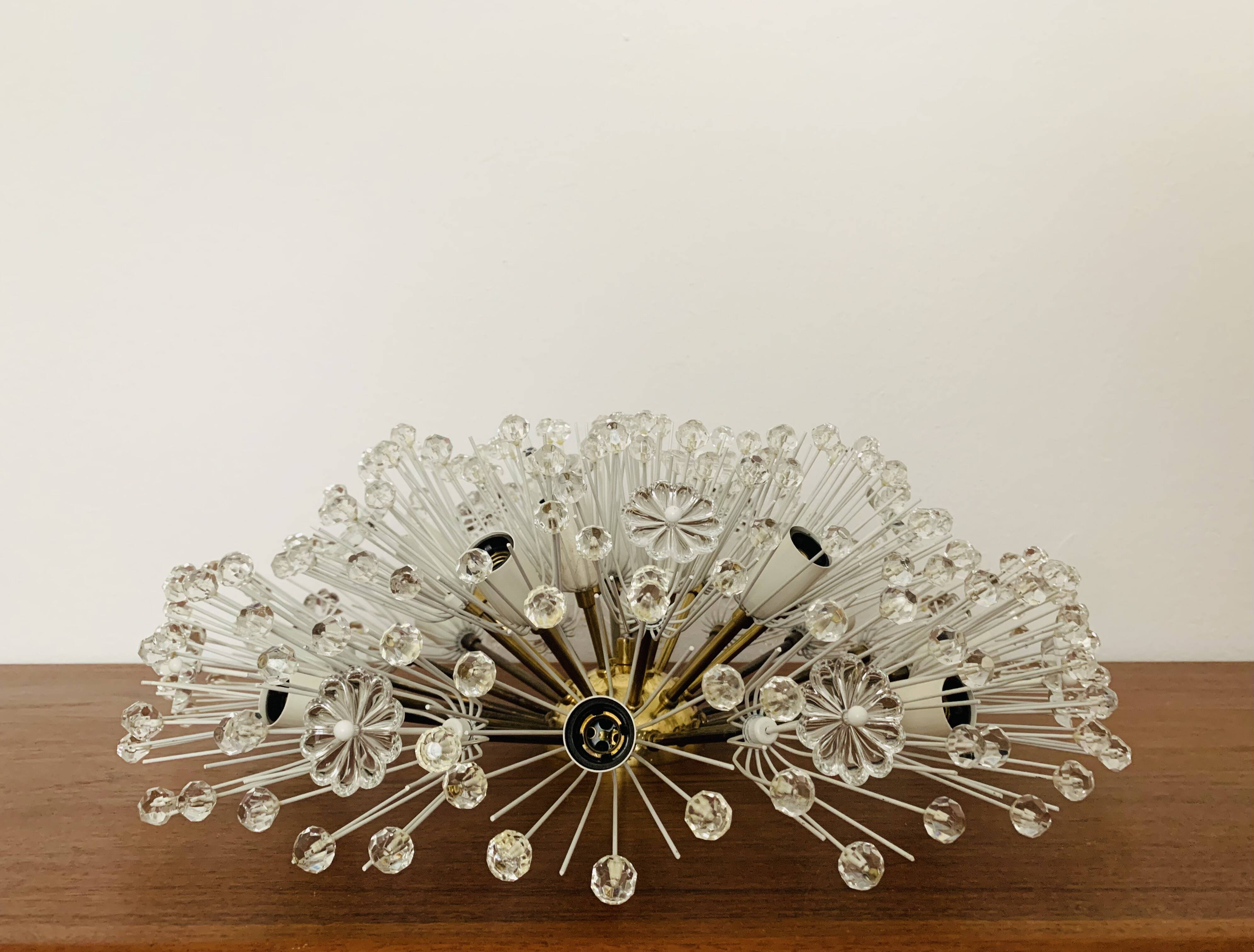 XXL Austrian Dandelion Wall or Ceiling Lamp by Emil Stejnar for Rupert Niko