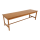 Minimalist teak bench, Sweden, 1960s