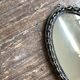 Mirror brutalist chain in beaten iron 1960 H55cm